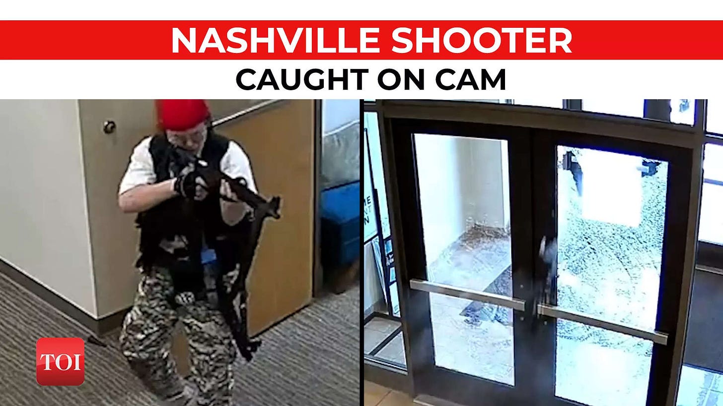 Watch: Nashville shooter who killed six caught on camera | TOI Original -  Times of India Videos