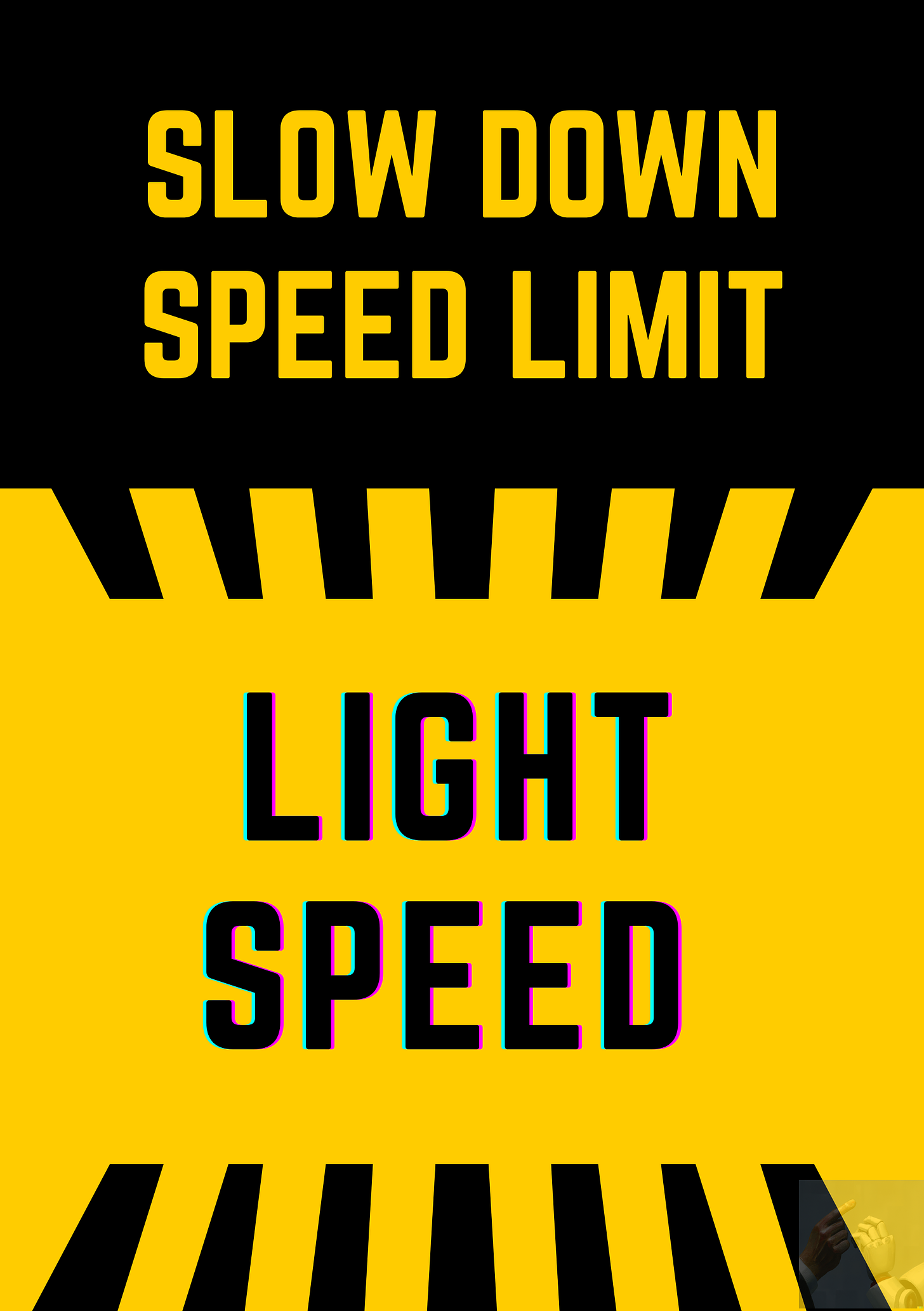 Sign: Speed Limit - Light Speed