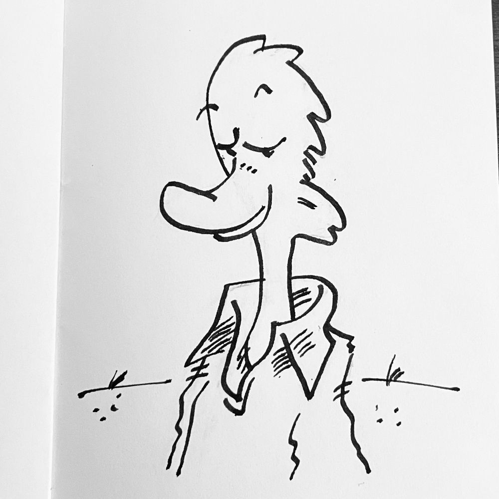 A duck person 