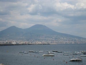 Porto Di Napoli and Vesuvius