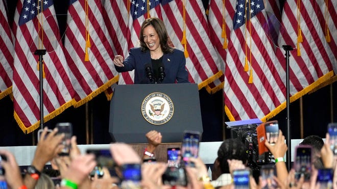 Kamala Harris brings her case against Trump to battleground Wisconsin