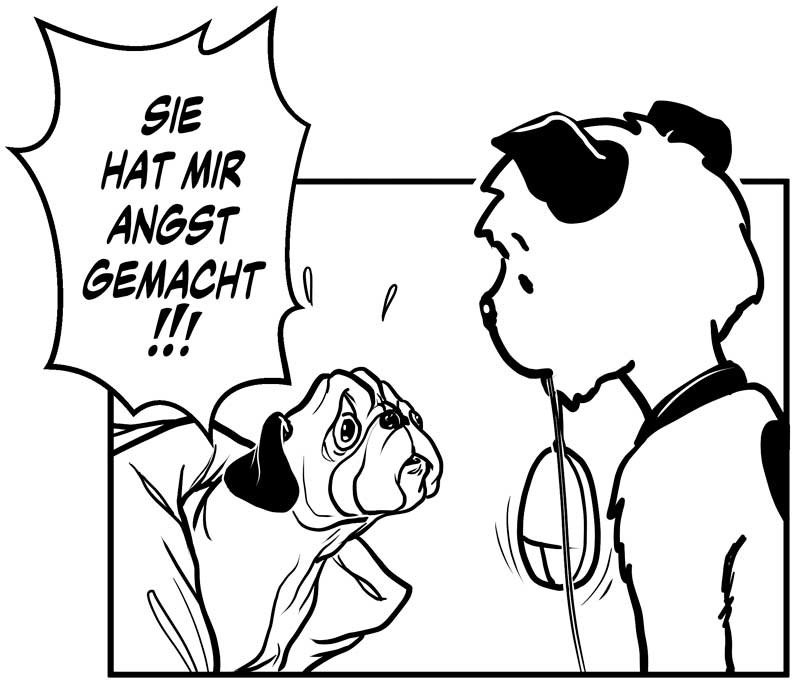 1-2-3-WEE vom kleinen Huntermann © Hunter Lassal: Wie Harrybert Simms, Rattenfänger-Mops in Ausbildung, seinen Platz fand 03