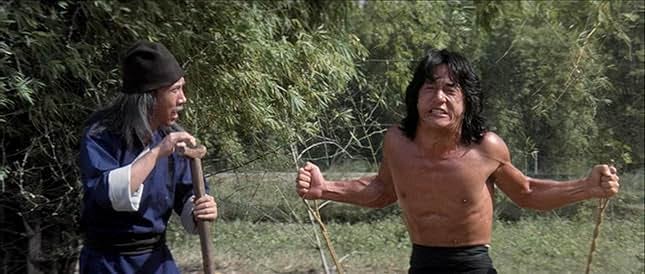 Jackie Chan and Hui-Lou Chen in The Fearless Hyena (1979)