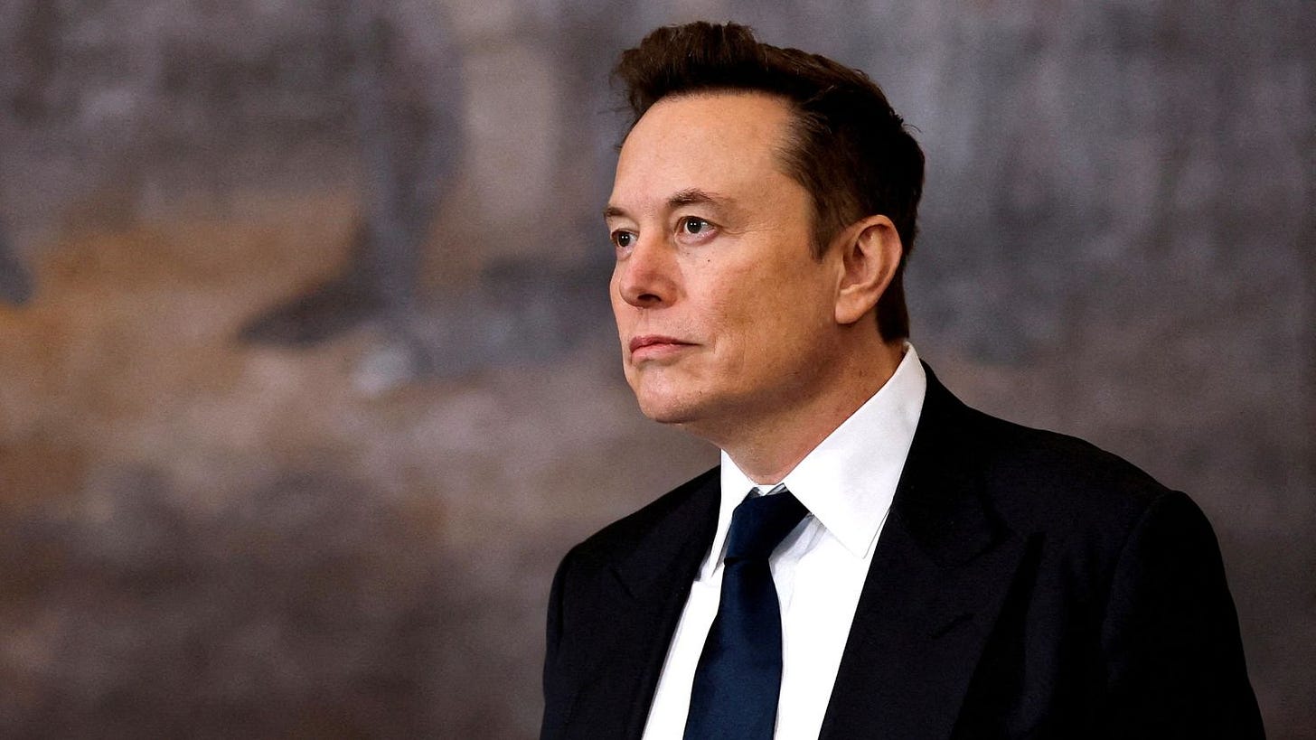 Elon Musk arrives to the inauguration of President-elect Donald Trump in the Rotunda of the US Capitol on January 20 in Washington, DC. 