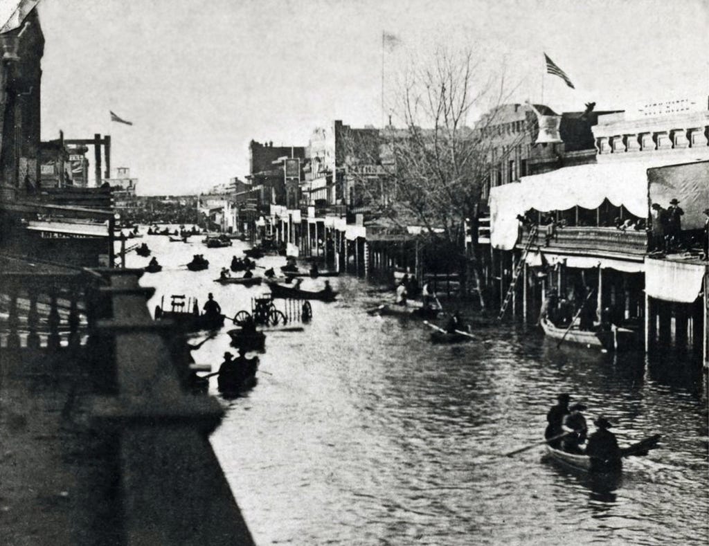 The Great Flood of 1862 left devastation in its path across the state – San  Bernardino Sun