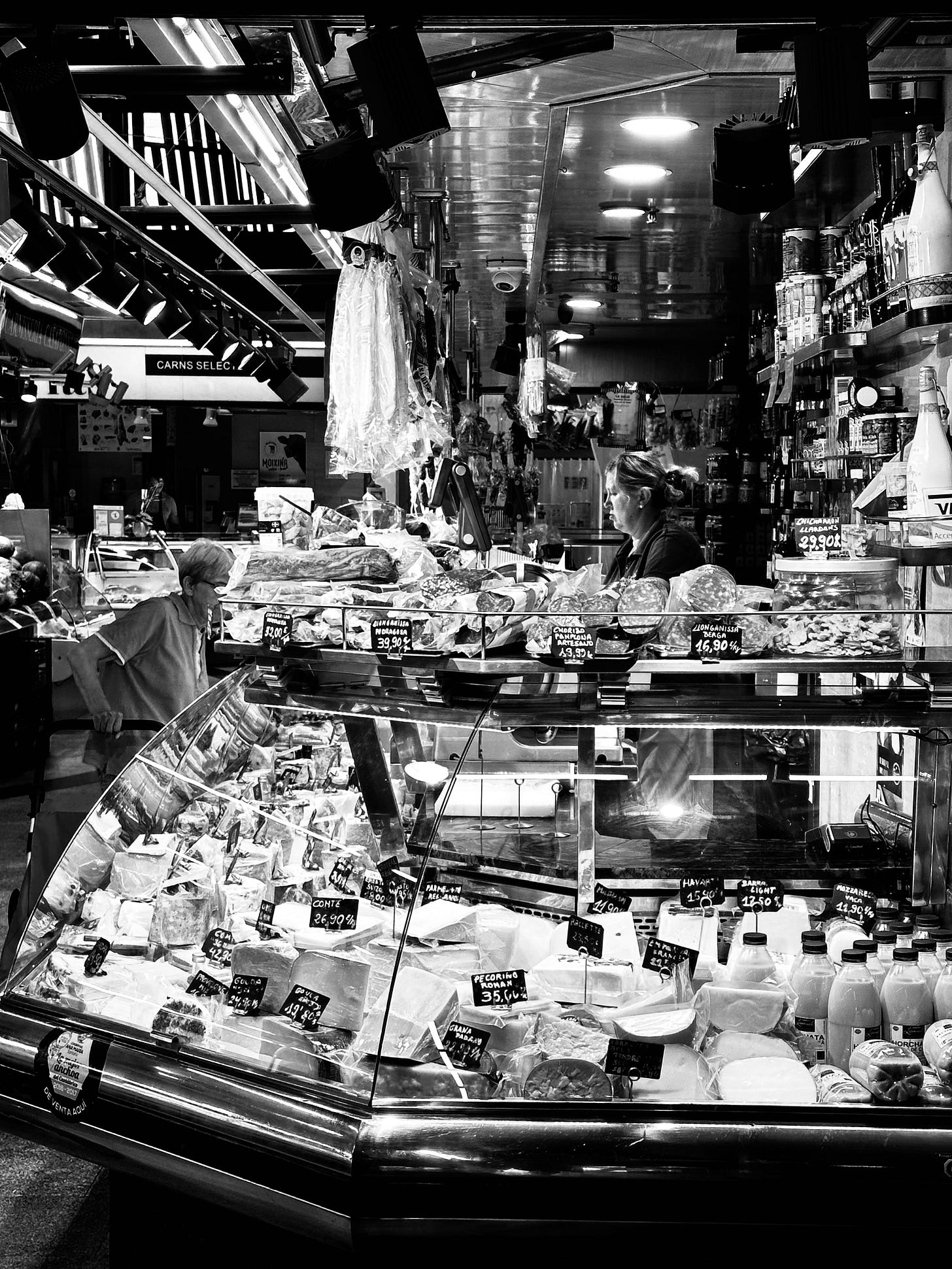 Monochrome photography from Barcelona in Spain