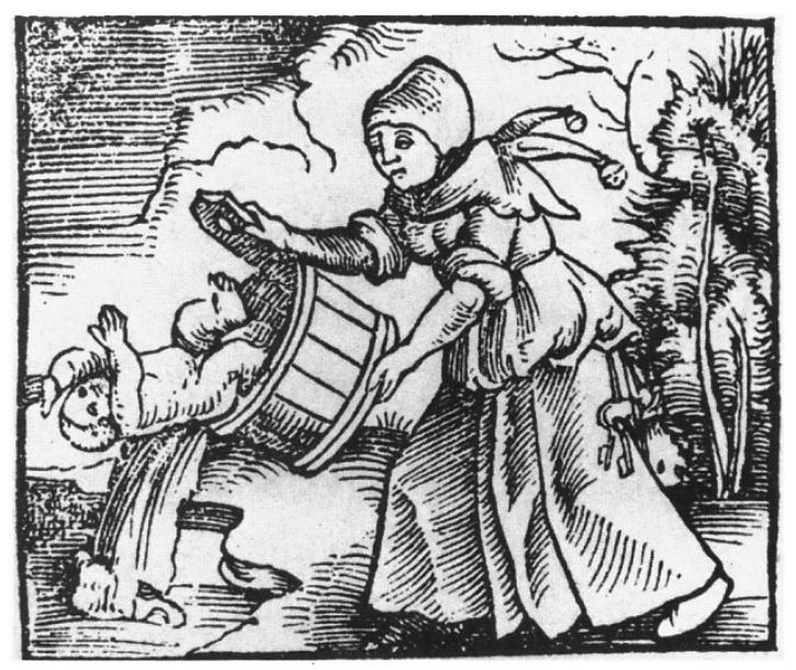 the German origin of the phrase 'to throw the baby out with the bathwater' | word histories