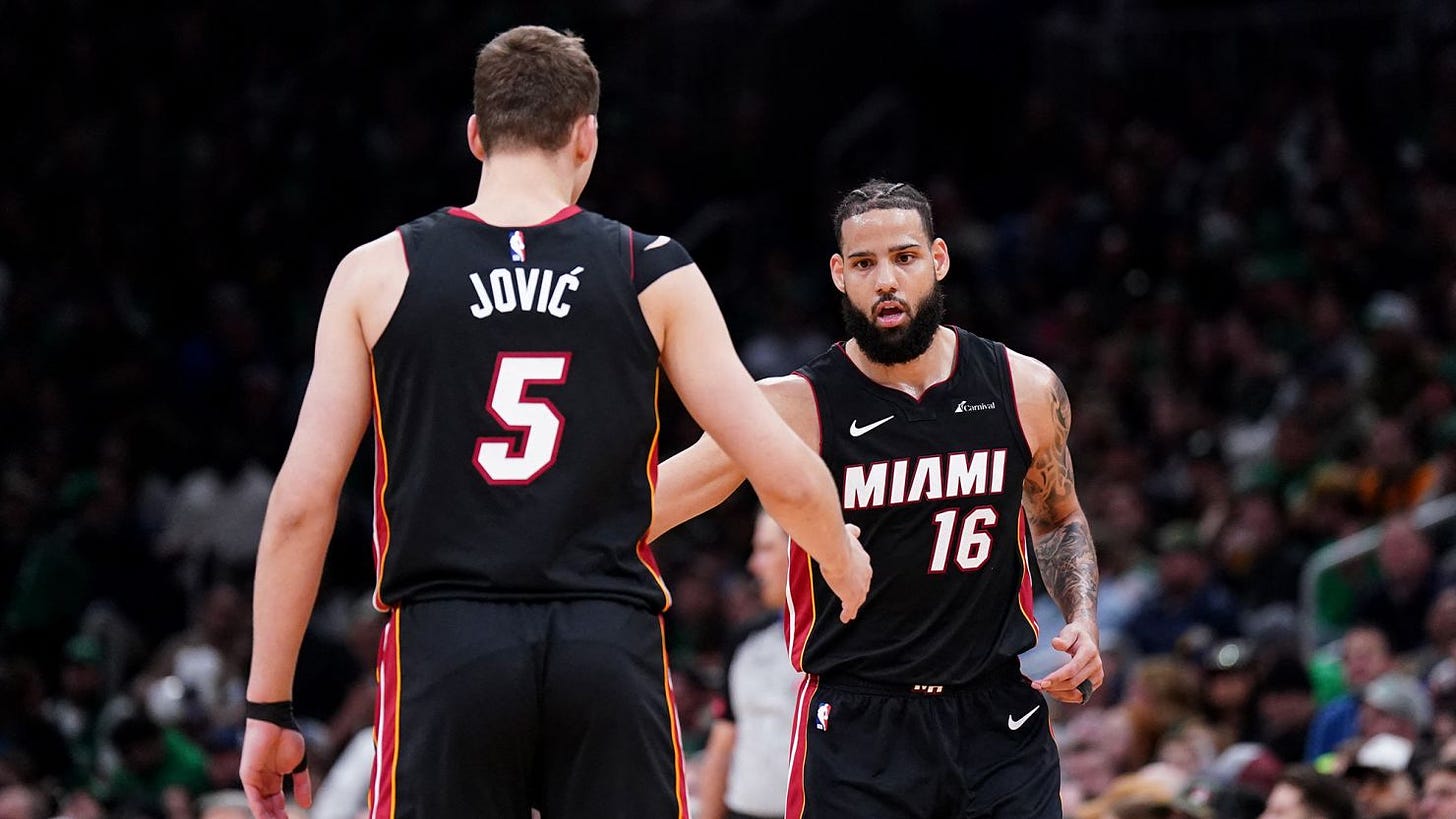 Let's hoop': Miami Heat shock Boston Celtics to level first-round playoff  series | CNN