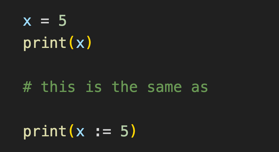 assignment operator precedence python