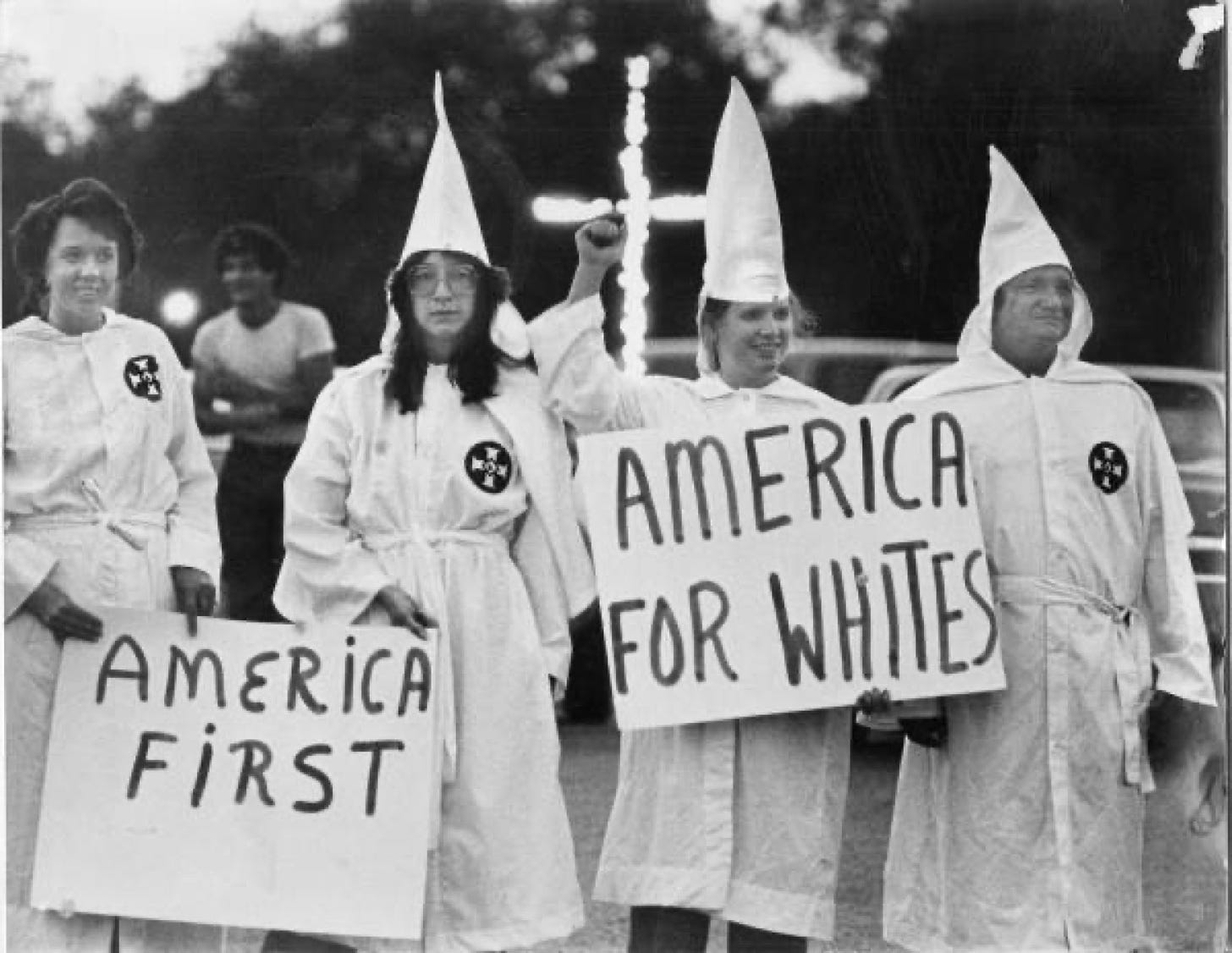 Ku Klux Klan at a rally in Florida in 1970. (State Library and Archives of Florida/Public Domain)