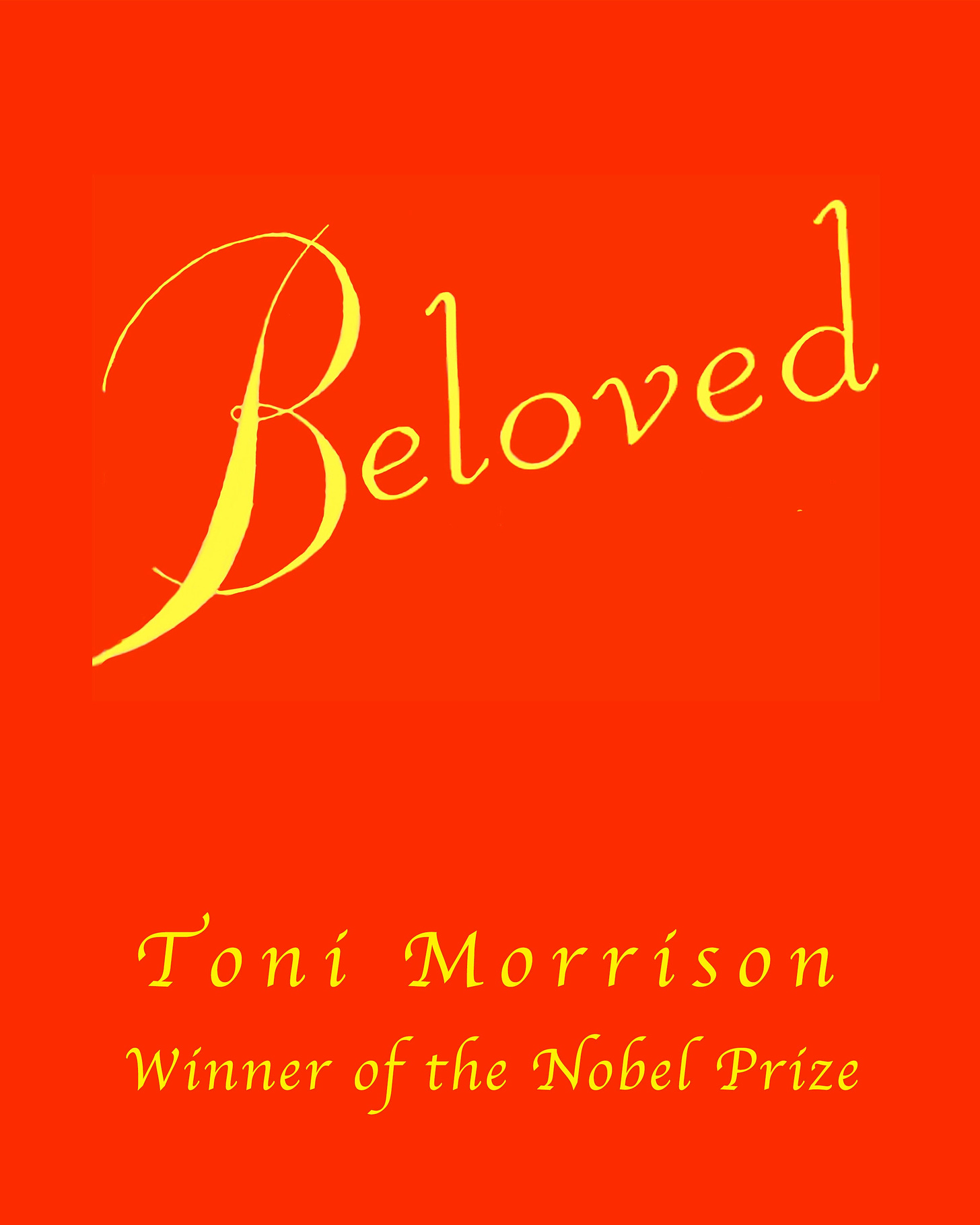 TONI MORRISON BELOVED Book Cover Framed and Unframed 3 Sizes - Etsy