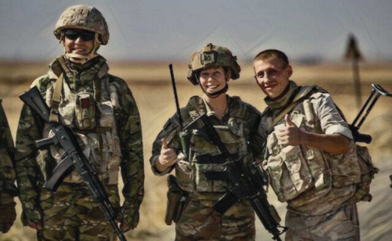 Russians and American Soldiers Together In Syria — Photoshop CJ Maffei