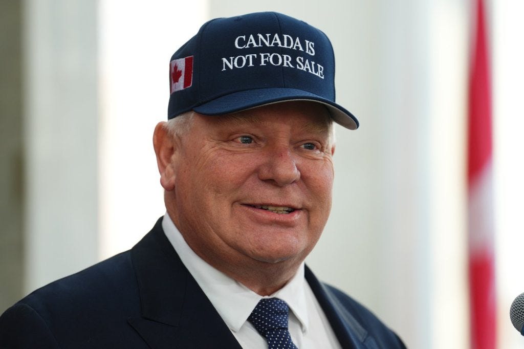 Canada is not for sale': Ford dons cap with message to Trump