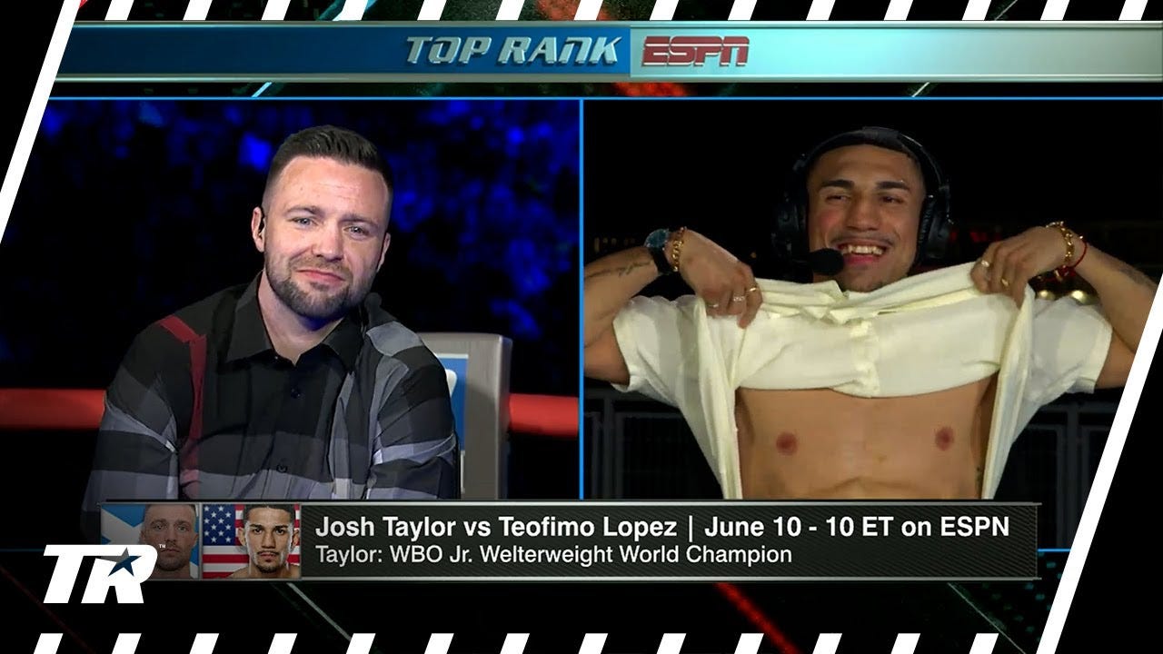 Josh Taylor & Teofimo Lopez Talk All the Trash In Tremendous Face to Face  Interview - YouTube