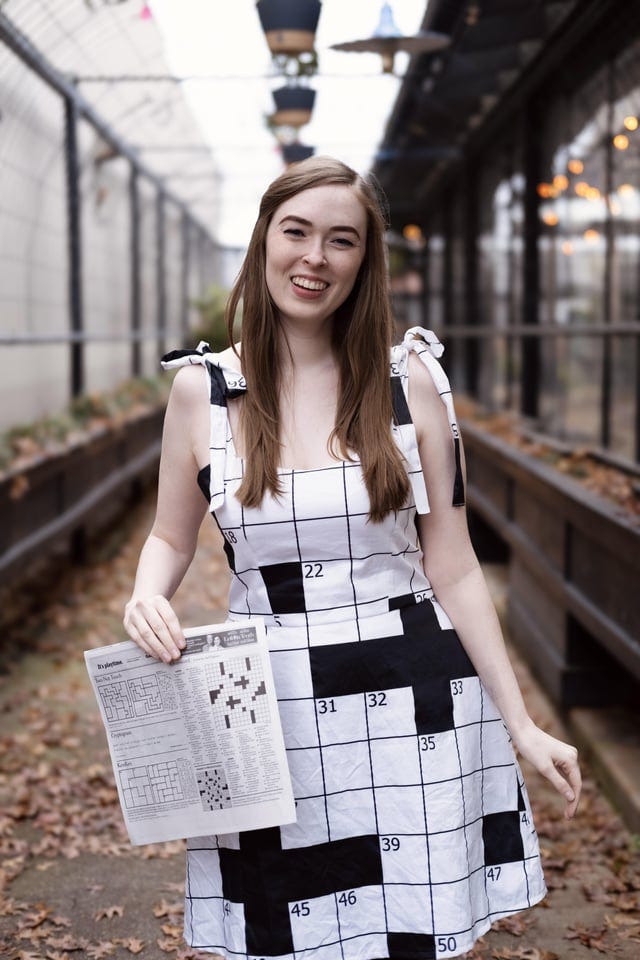 r/crossword - I made today’s crossword with Paolo—and I turned it into my Halloween costume! 🎃