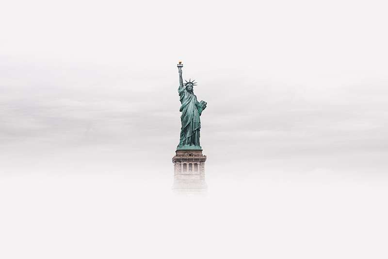 The American Dream statue of liberty