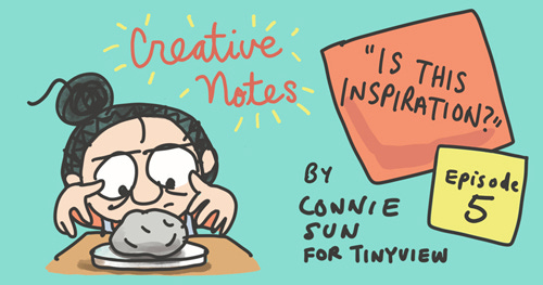 Comic series "Creative Notes" new episode preview, by Connie Sun, cartoonconnie, for Tinyview Comics