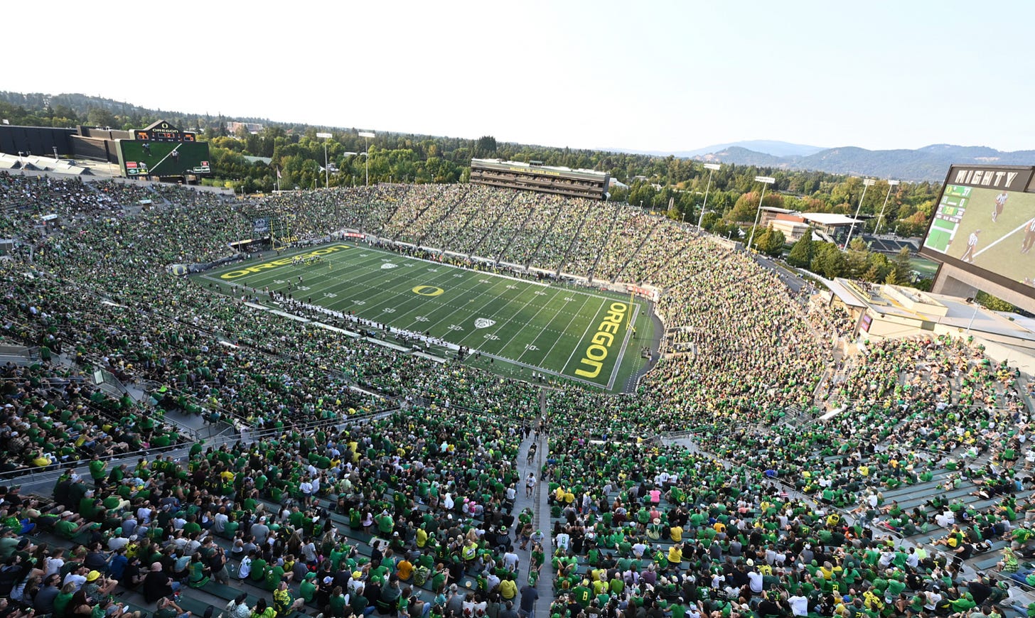 How often will Oregon play day games in the Big Ten? Glad you asked. (Photo: Tim Healy)