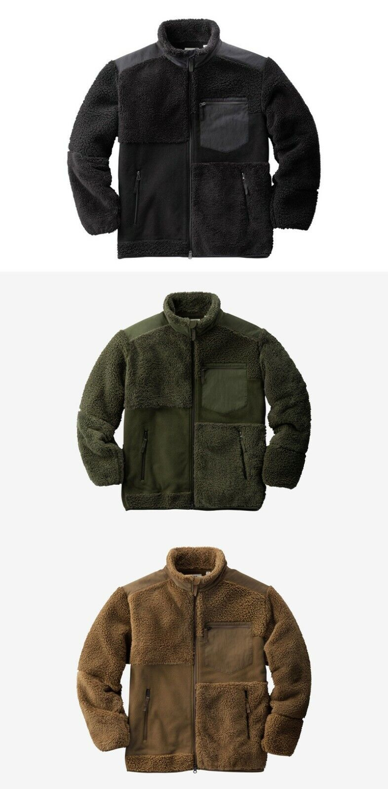 Uniqlo x Engineered Garments Multi Fleece Zip Jacket Sweater techwear  gorpcore | eBay