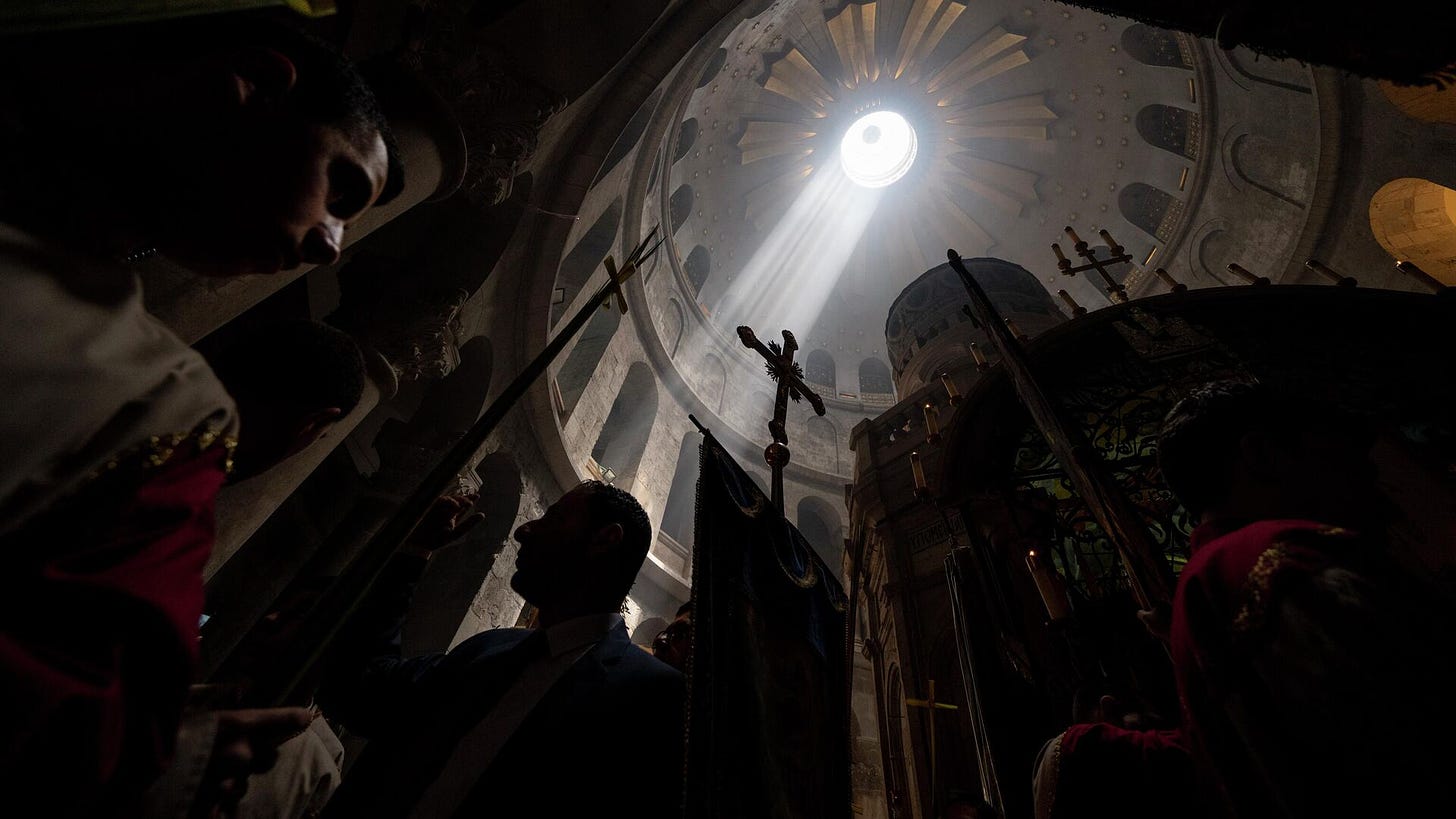 Divine service on Palm Sunday in the Church of the Holy Sepulcher - RIA Novosti, 1920, 05/04/2024