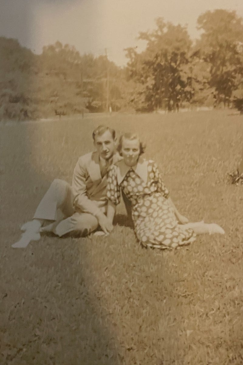 1930s couple on green at university of georgia