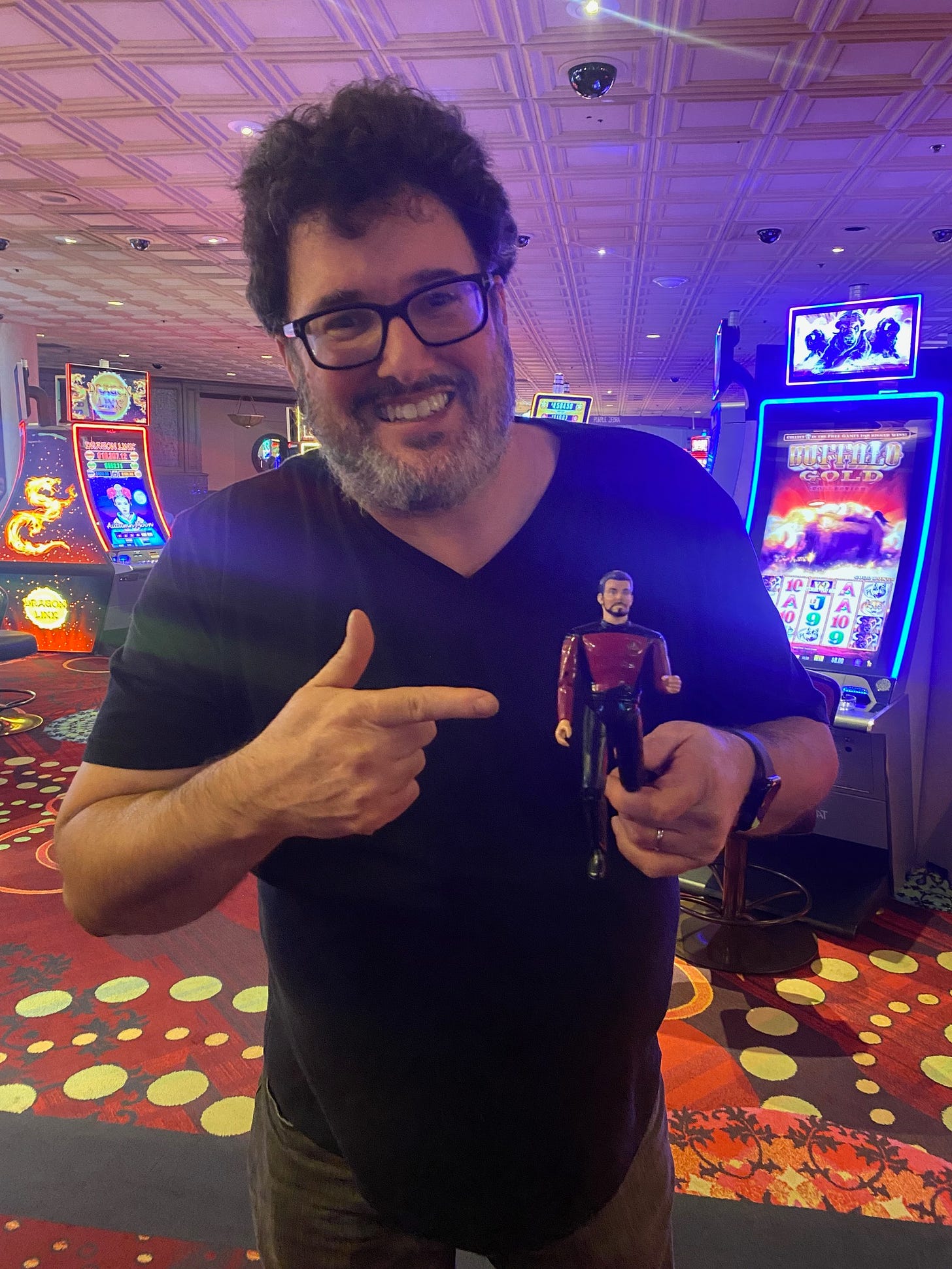 Mark Altman with Little Riker at STLV