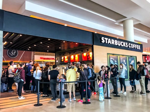 Starbucks Coffee At Cancun International Airport Mexico Stock Photo -  Download Image Now - iStock