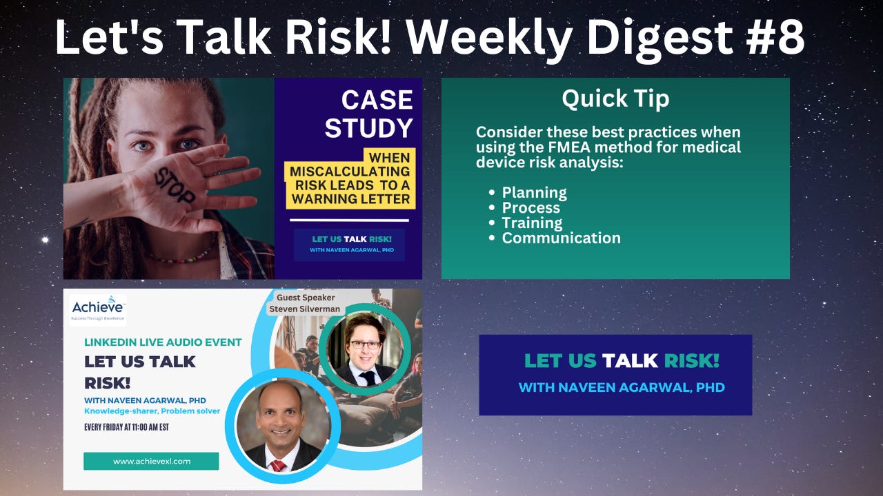 Let's Talk Risk! Weekly Digest - 14 Oct 2023