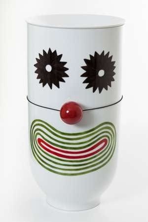 Each of the vases in the Marbles & Clowns collection has its own whimsical sense of fun