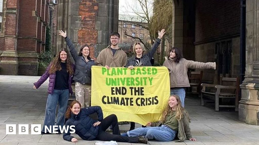 Newcastle University students vote for fully plant-based catering