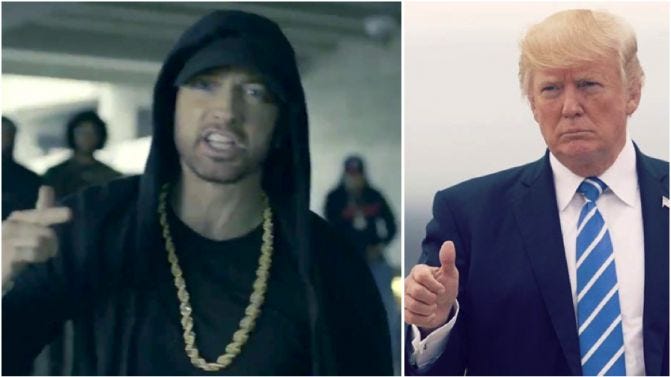 eminem wants donald trump impeached now