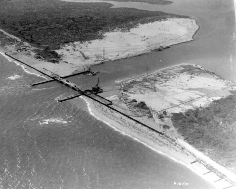 Baker’s Haulover on December 1, 1927. Courtesy of Florida State Archives.