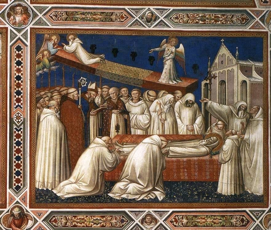 The news, the glory of God, and St. Benedict's holy death