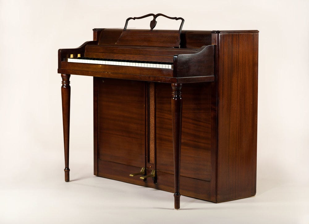 Wurlitzer 720a on beige seamless background Wurlitzer 720a on beige seamless background