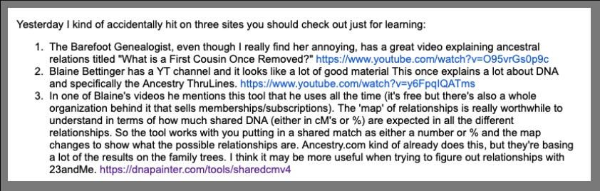 image from an email
