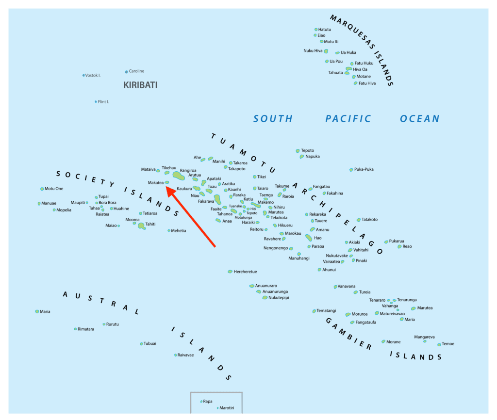 South Pacific Map