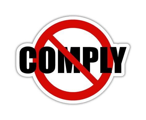 Do Not Comply Decal - Etsy