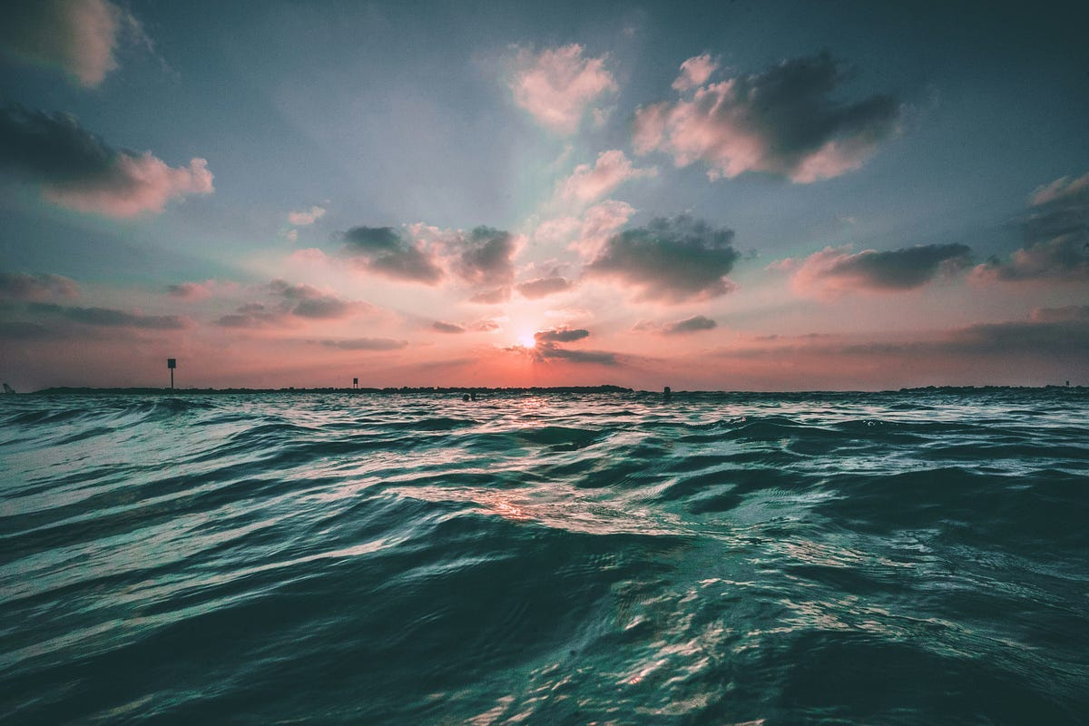 A scenic view of the Ocean. A scenic view of the Ocean.