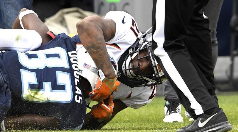 harry douglas slams aqib talib titans