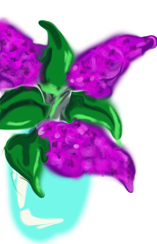 Lilac impressionist style