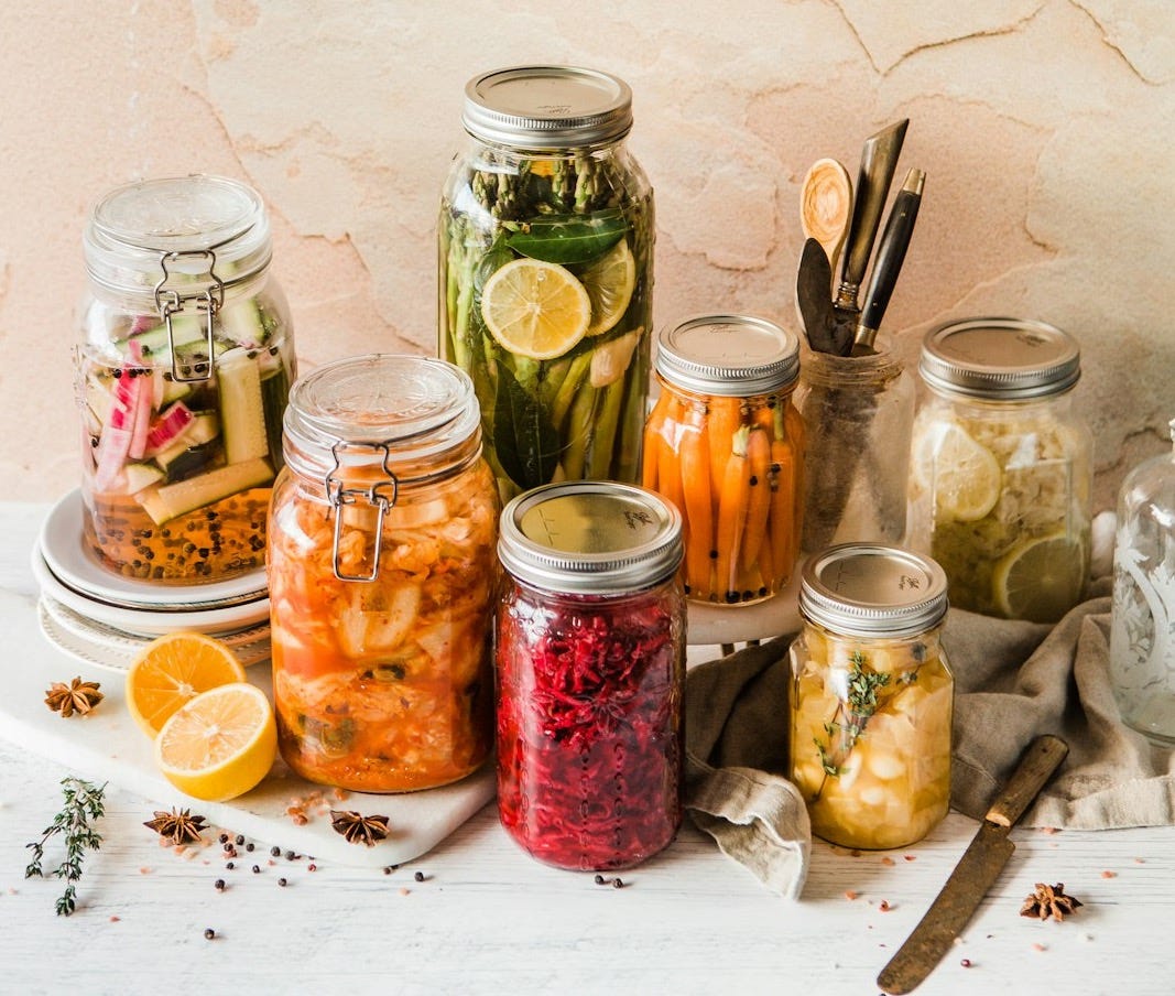 shallow focus photo of assorted jar lot