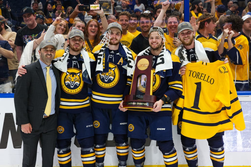 College hockey: St. Dom’s grad Joe Dumais’ faceoff play helps ...