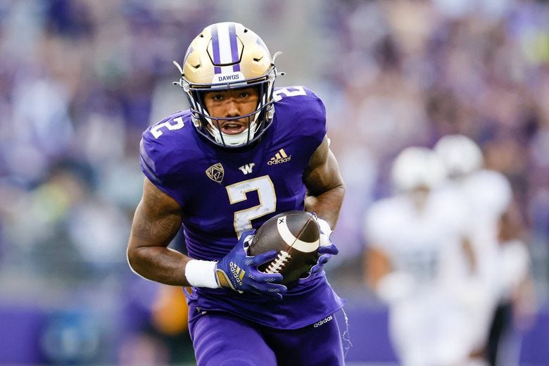How 6 a.m. study sessions prepared UW's Ja'Lynn Polk for his breakout game  against Michigan State | The Seattle Times