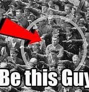 Image result for Man in The Crowd That Refused to Salute During Hitler Rise. Size: 178 x 180. Source: thefreethoughtproject.com