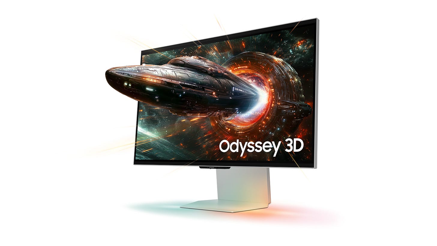 Samsung Odyssey 3D gaming monitor