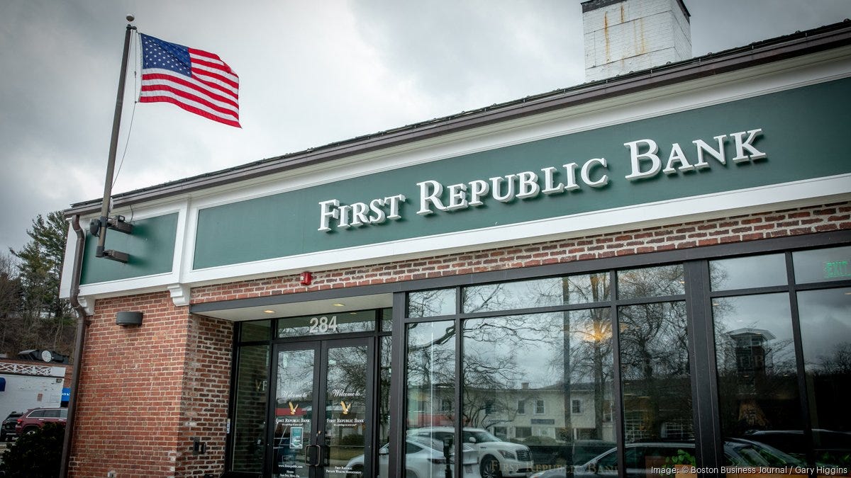 3 paths for First Republic Bank after stock plunges 49% - San Francisco  Business Times