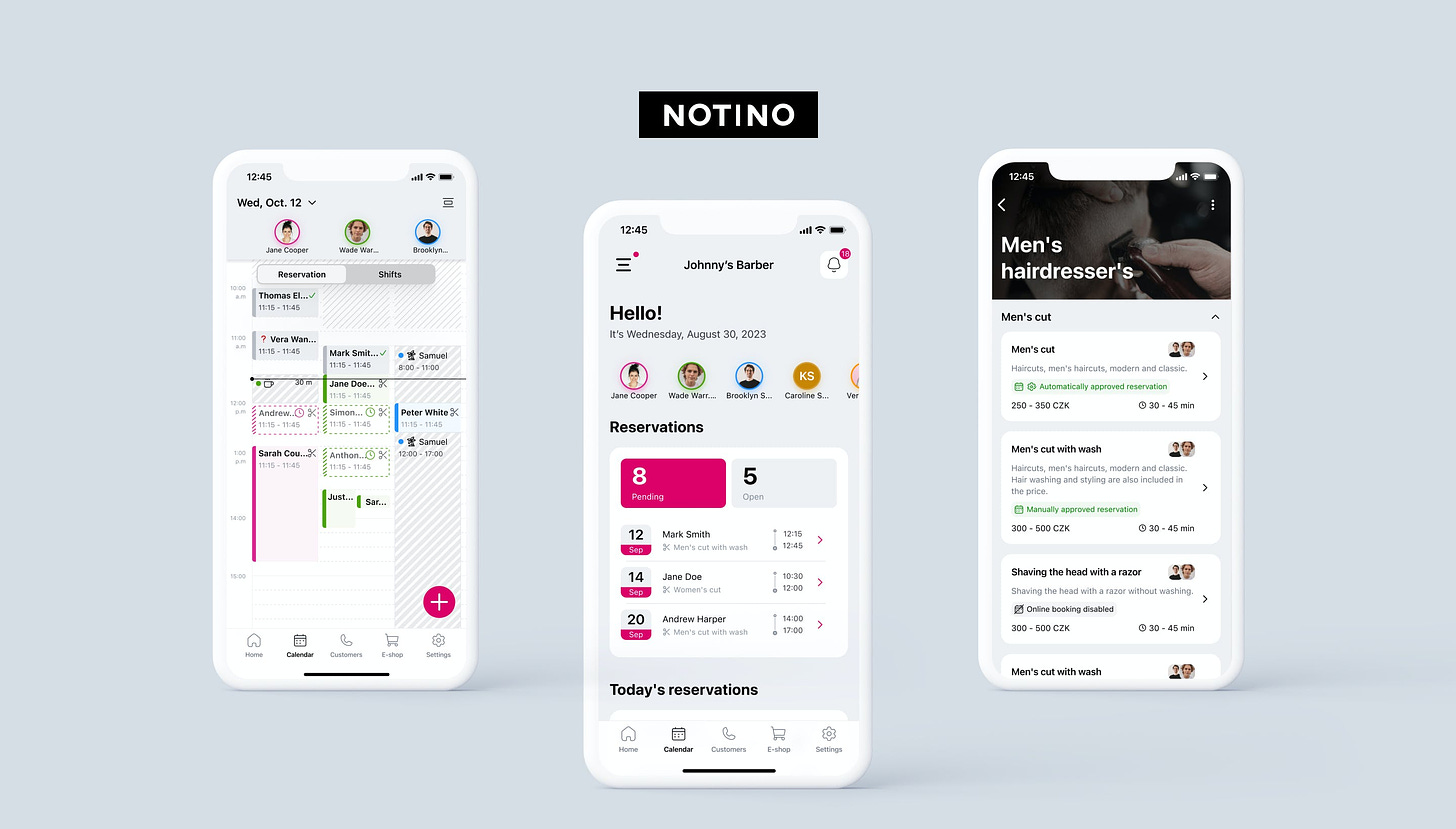 Notino's app screenshots as prime example of great Mobile Commerce implementation