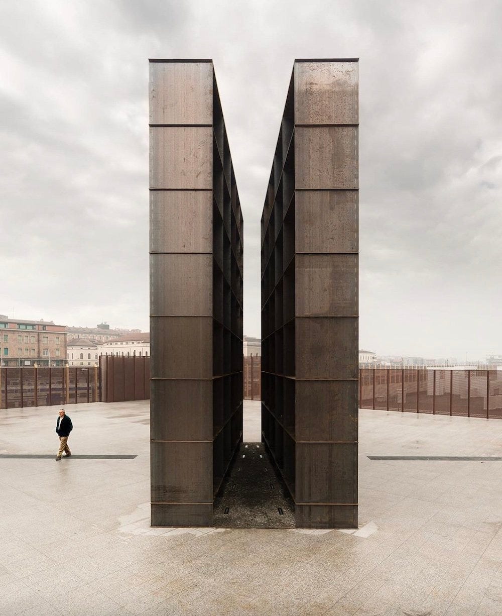 Bologna Shoah Memorial by SET Architects, 2016 - Photo via IG by @simonebossiphotographer, follow @setarchitects.