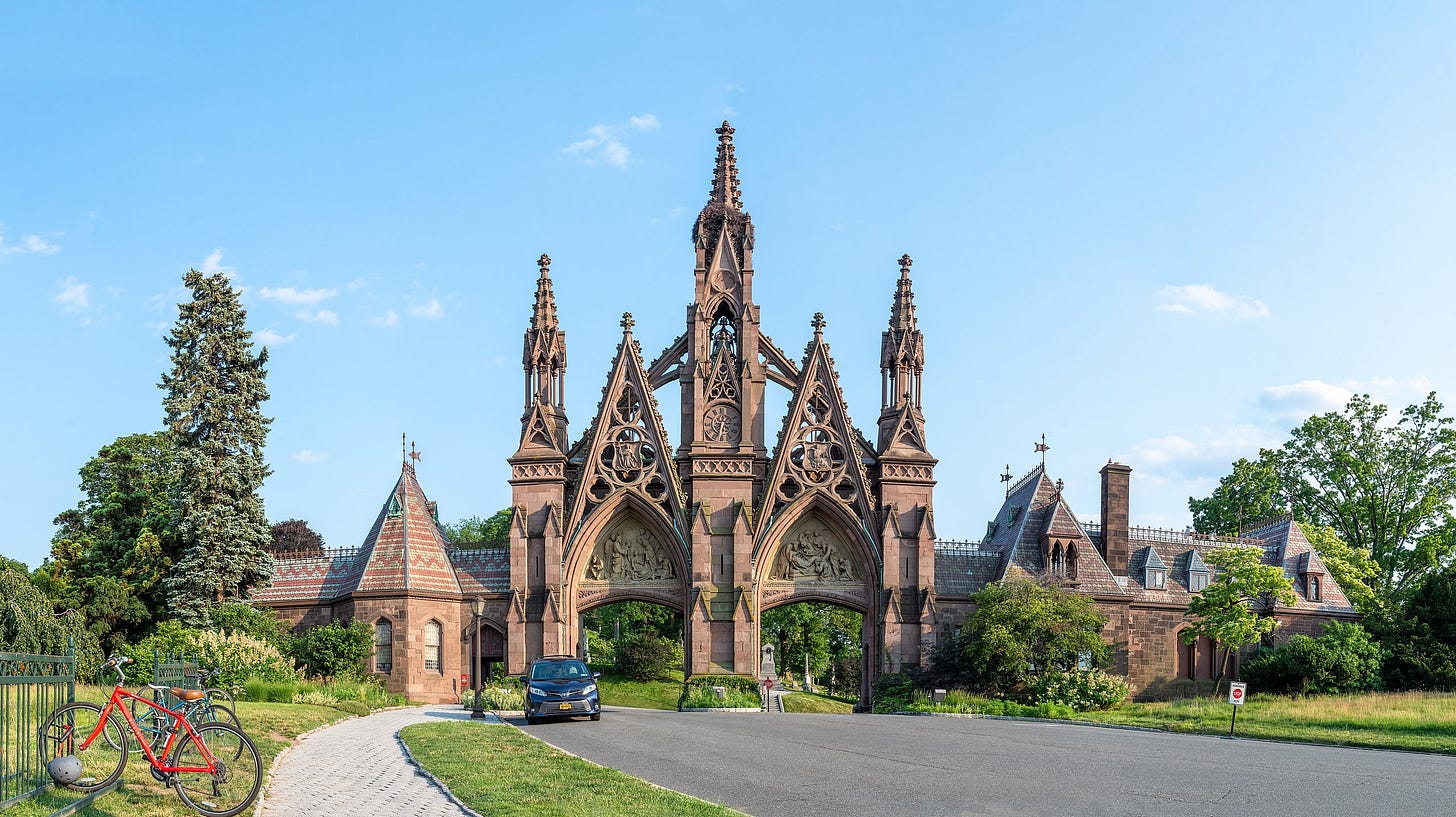 Green-Wood Cemetery gate Green-Wood Cemetery gate