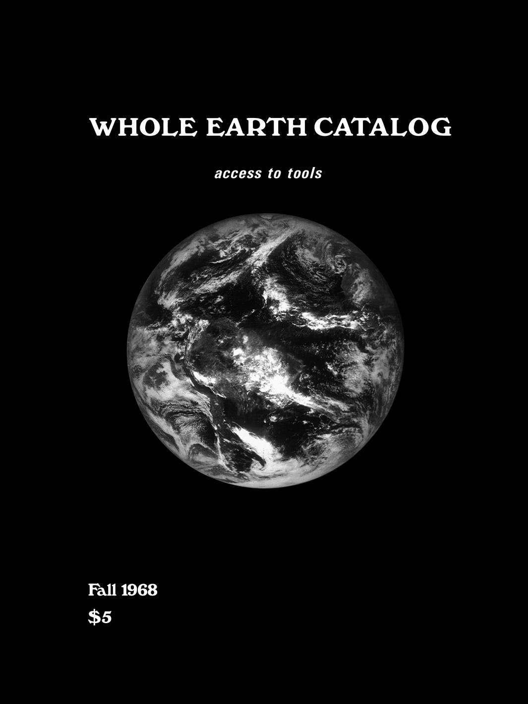 Whole Earth Catalog: access to tools (Fall 1968) $5